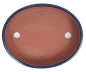 Preview: Tokoname Bonsaischale von Youzan - 37 x 29,5 x 6 cm - oval - blau - 58104