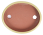 Preview: Tokoname Bonsaischale von Youzan - 31,5 x 25,5 x 5,5 cm - oval - matt gelb - 58105