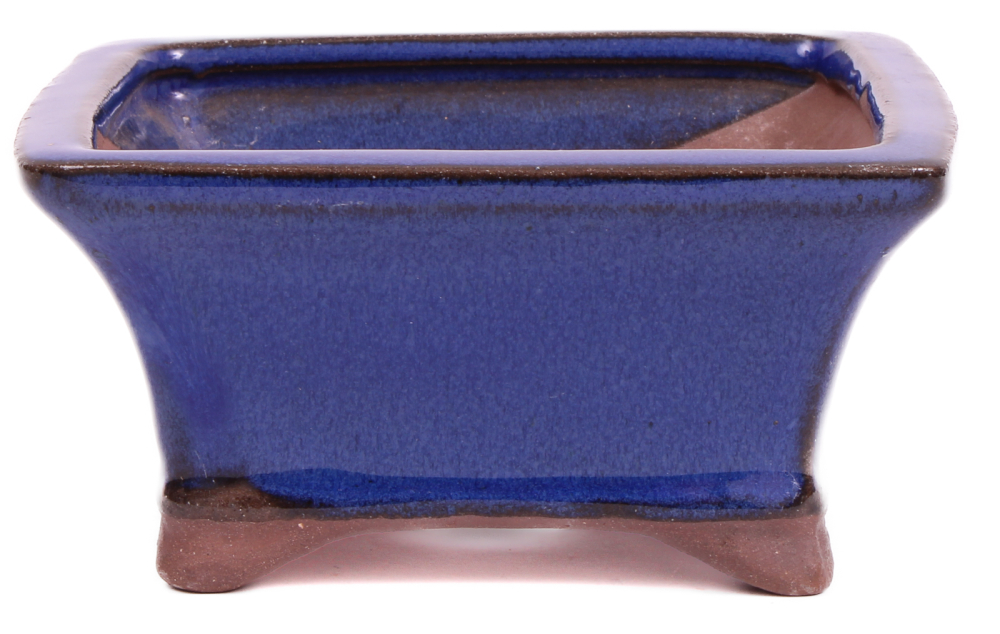 Bonsai - Schale 13 x 13 x 6.5 cm blau  15015