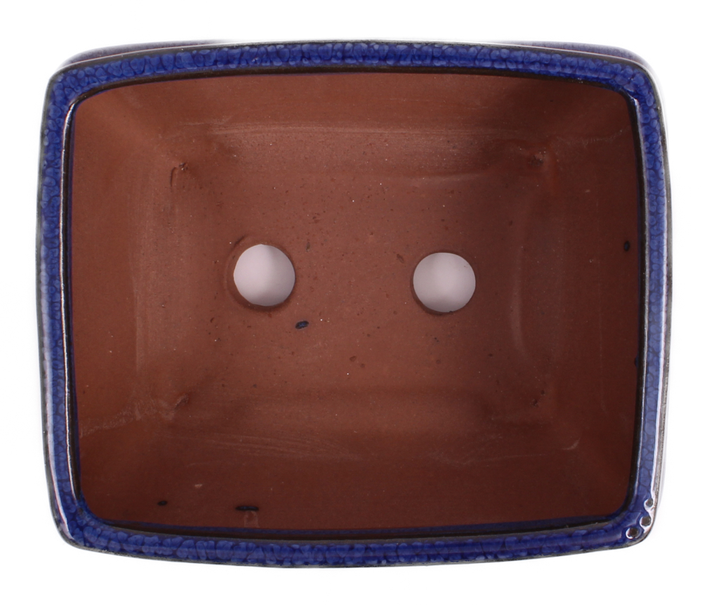 Preview: Bonsai - Schale eckig 14 x 11 x 7.3 cm blau  15017