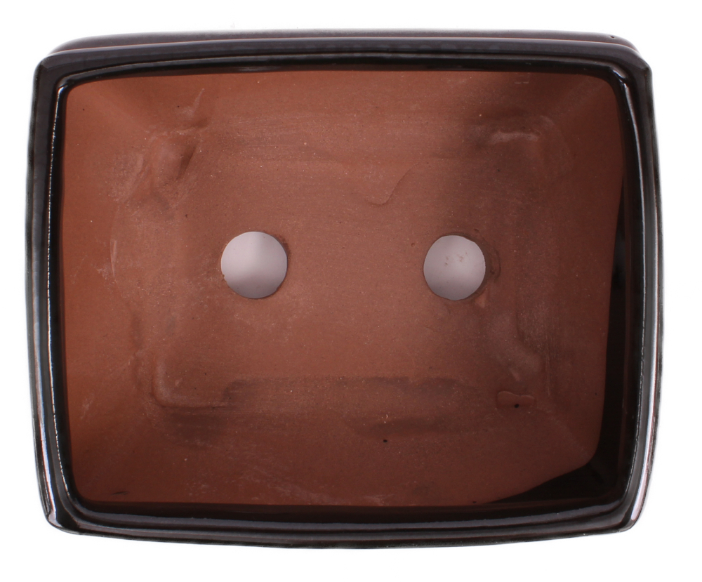 Preview: Bonsai - Schale eckig 14 x 11 x 7.3 cm schwarz 15052