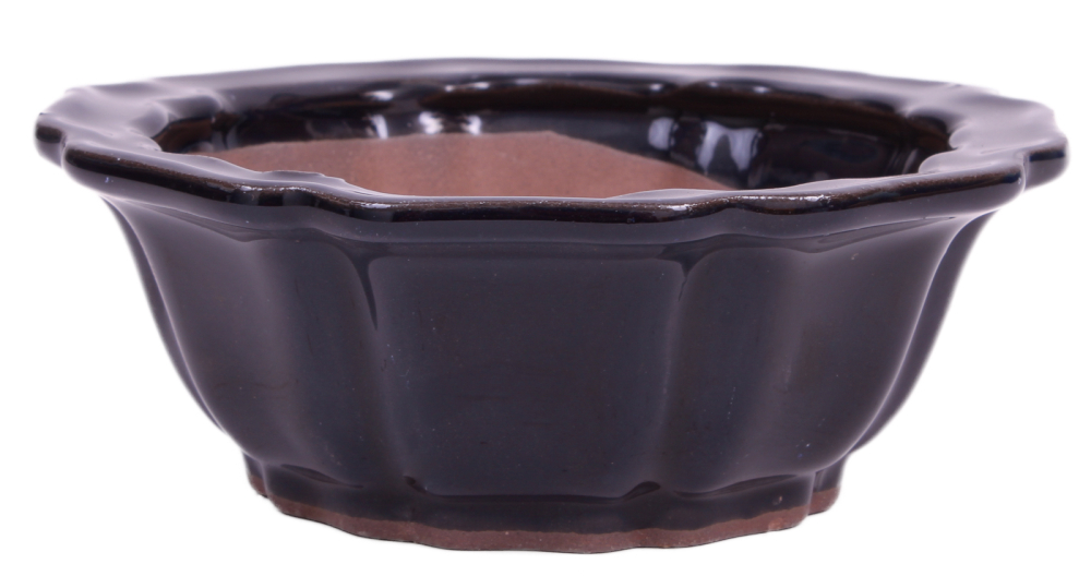 Bonsai - Schale rund 13.5 Ø x 5 cm dunkelblau 15219