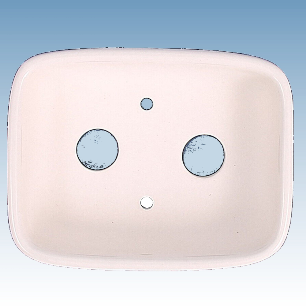 Preview: Bonsai - Schale, Shohinschale  eckig  10,5 x 8,2 x 3,8 cm, weiss mit Motiv   15854