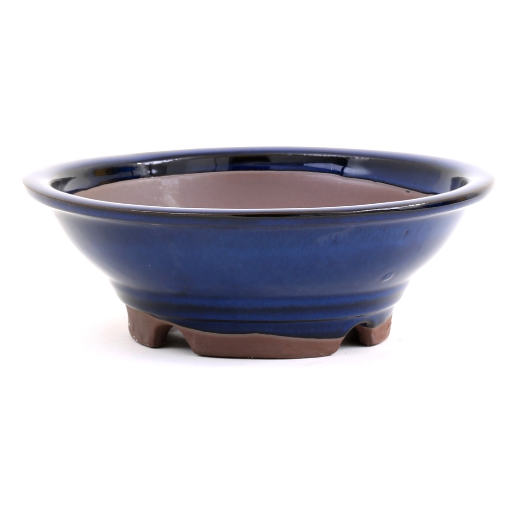 Bonsai - Schale rund 22 Ø x 7,5 cm, blau  22027