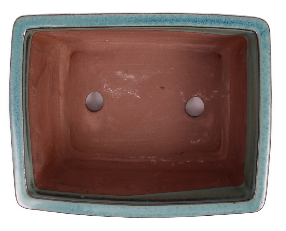 Preview: Bonsai - Schale eckig 22 x 17.5 x 10 cm grün 22103