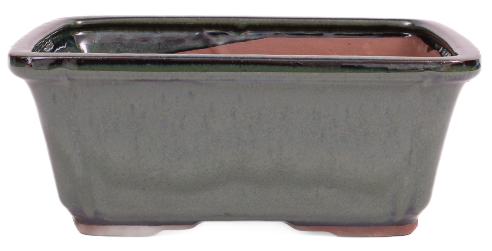 Bonsai - Schale  eckig  22 x 16.5 x 9.5 cm moosgrün  22111