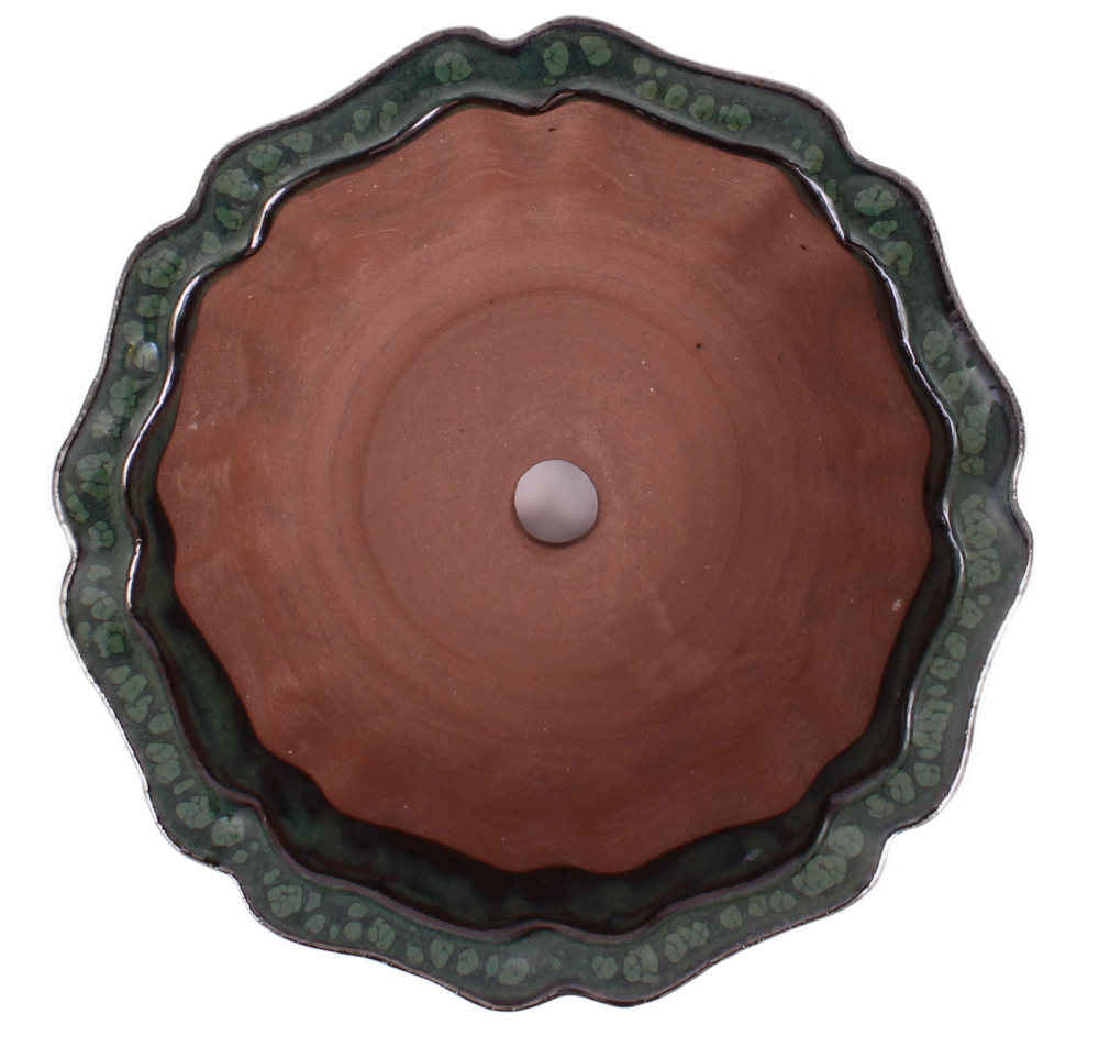 Preview: Bonsai - Schale rund 18  Ø x 7 cm  moosgrün  22112