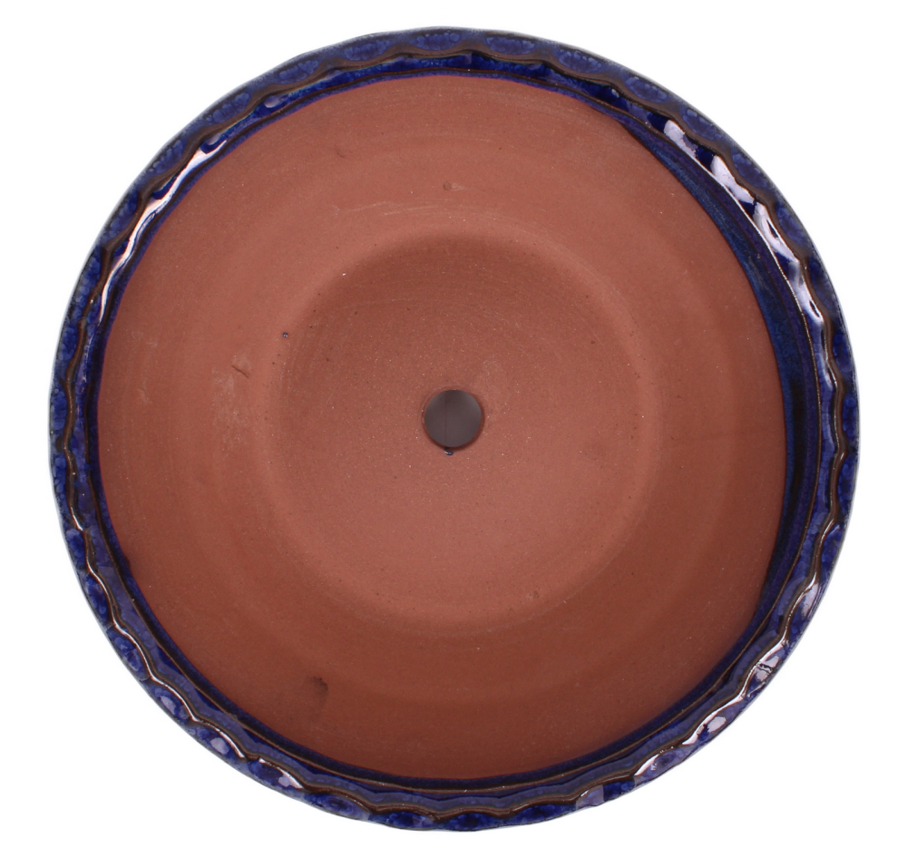 Preview: Bonsai - Schale rund 21.5 Ø x 5.5 cm, blau  22127