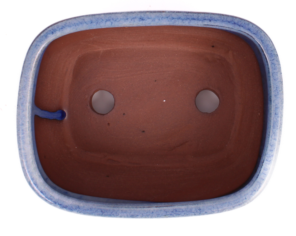 Preview: Bonsai - Schale eckig 16.5 x 13 x 7.5 cm , hellblau / blau 22133