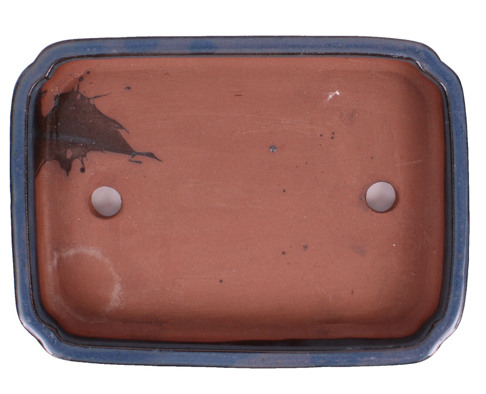 Preview: Bonsai - Schale eckig 22 x 16 x 4 cm graublau   22140