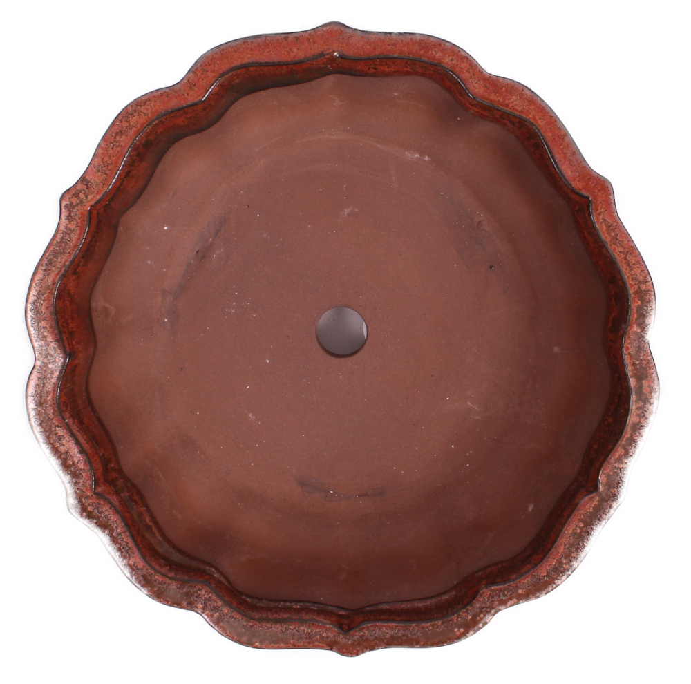 Preview: Bonsai - Schale rund 21.5 Ø x 7 cm kupferfarben  22146