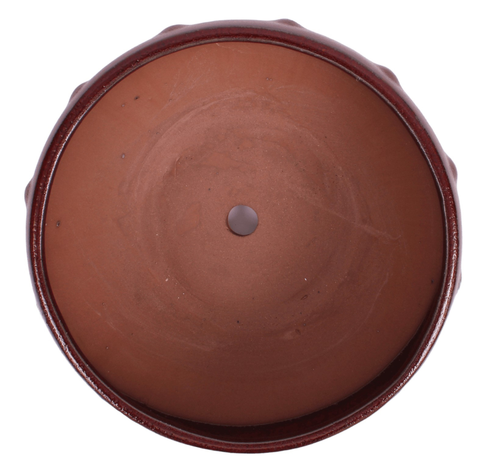 Preview: Bonsai - Schale rund 20,5 Ø x 10.5 cm bordeaux 22156