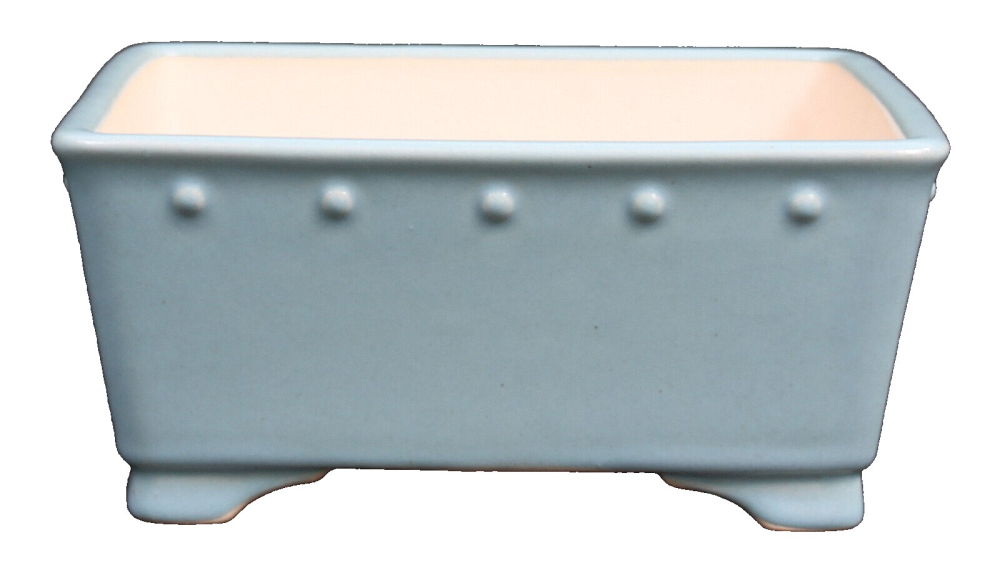 Preview: Bonsai - Schale quadratisch  21 x 21 x 9,5 cm, hellblau  22828