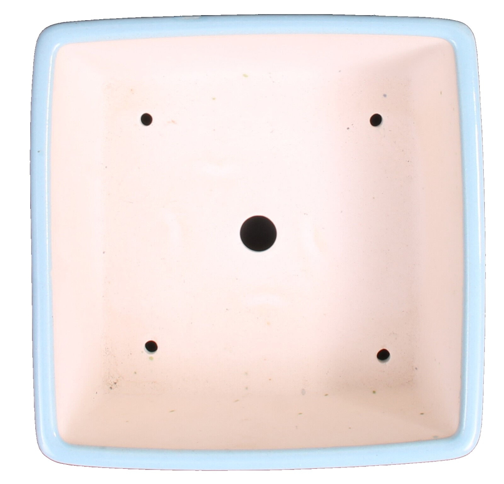 Preview: Bonsai - Schale quadratisch  21 x 21 x 9,5 cm, hellblau  22828