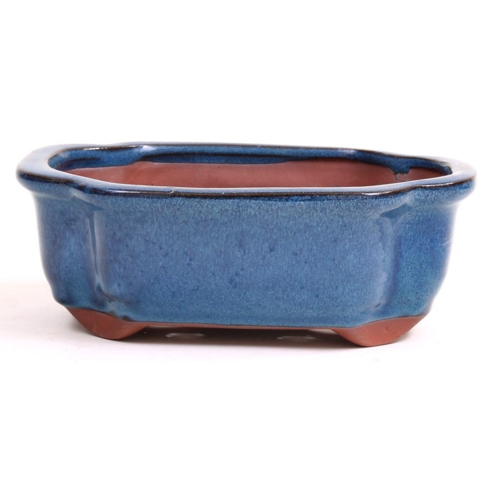 Bonsai - Schale oval 20 x 16,5 x 7,5 cm, blau   22968