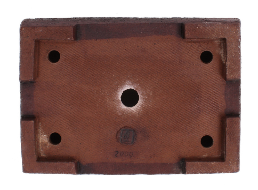 Preview: Bonsai-Schale eckig 24x17x5.5 cm Axel Brockmann handgemacht frostfest gebraucht