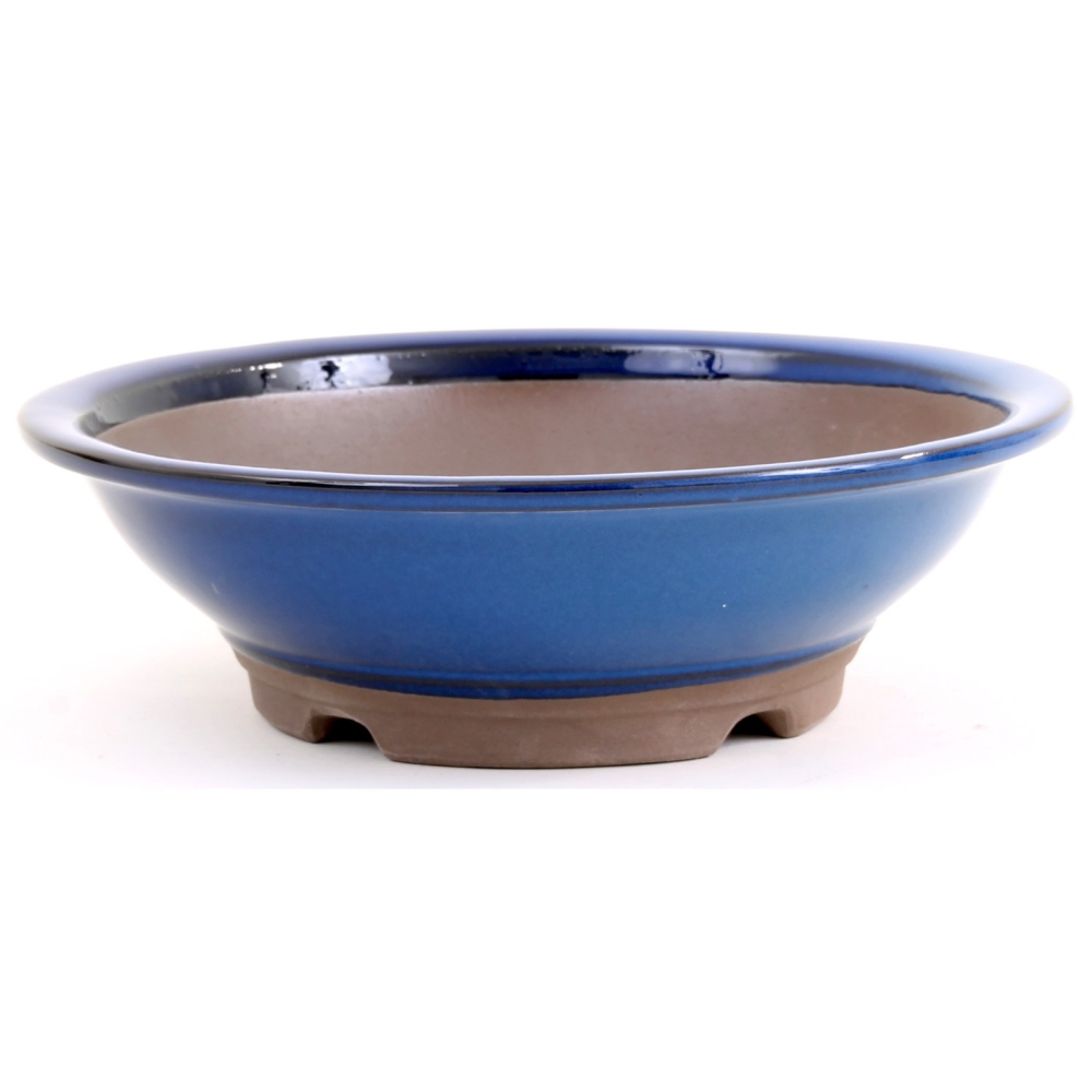 Bonsai - Schale rund 24,5 Ø x 7,5 cm, blau  30026