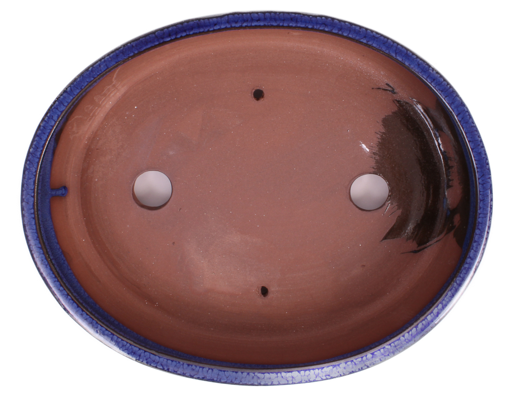 Preview: Bonsai - Schale oval 26.5 x 22 x 6.5 cm blau 30069