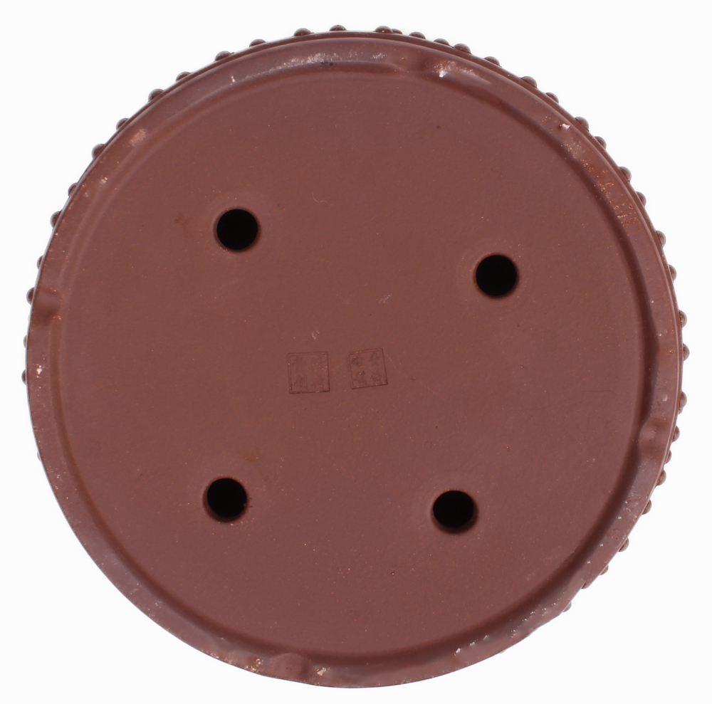 Preview: Bonsai - Schale Trommelschale rund 29.5 Ø x 8 cm unglasiert braun frostfest  30120