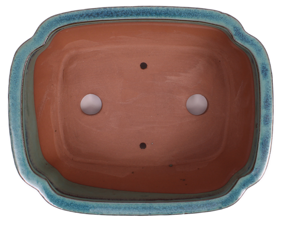 Preview: Bonsai - Schale eckig 26.5 x 21 x 9.5 cm grün 30134