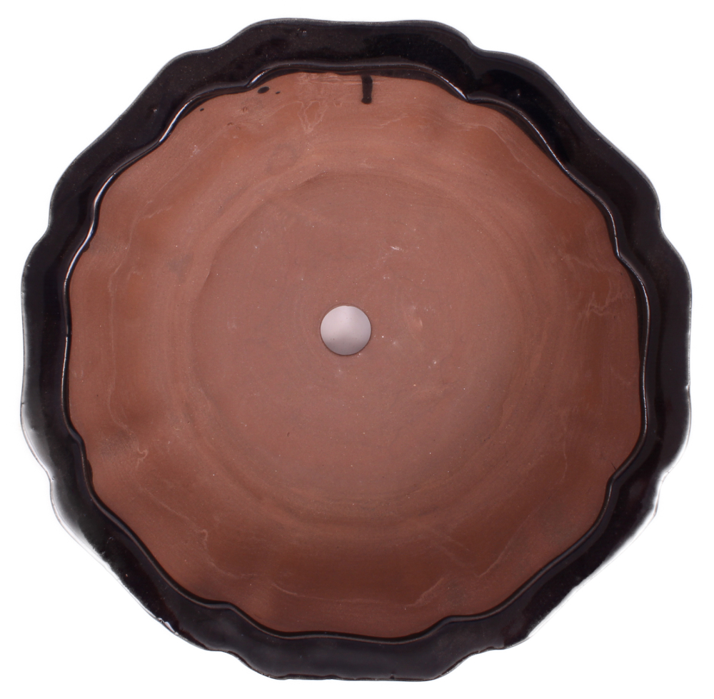 Preview: Bonsai - Schale rund 26.5 Ø x 8.5 cm dunkelblau  30146