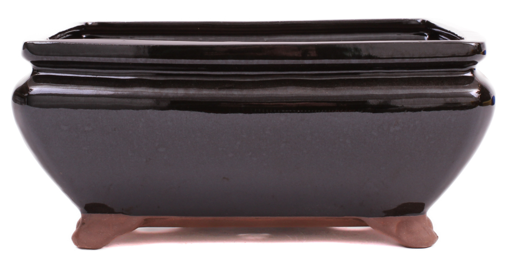 Bonsai - Schale eckig 26 x 21 x 12 cm schwarz 30188