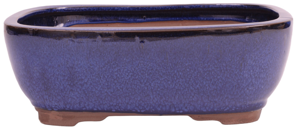 Bonsai - Schale eckig 26 x 20.5 x 9.5 cm blau 30196