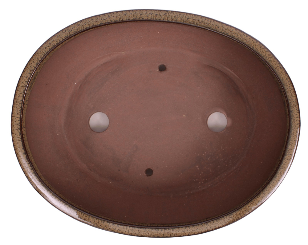 Preview: Bonsai - Schale oval 26 x 20 x 9.5 cm   braun 30202