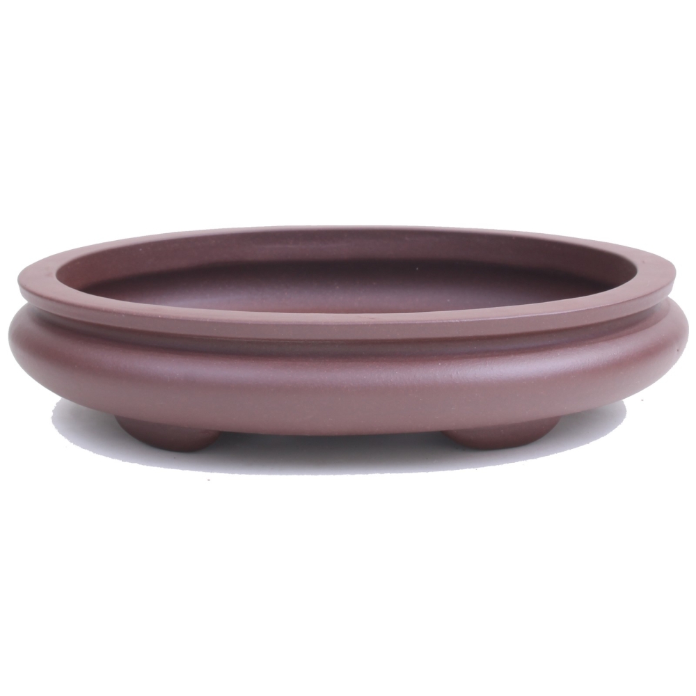 Bonsai - Schale oval 29 x 22 x 6,5 cm braun  30836