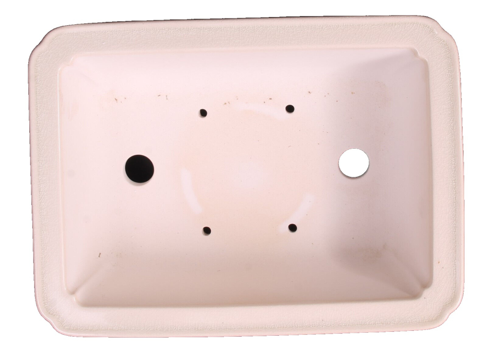 Preview: Bonsai - Schale eckig 26,5 x 19,5 x 9 cm, cremefarben   30880