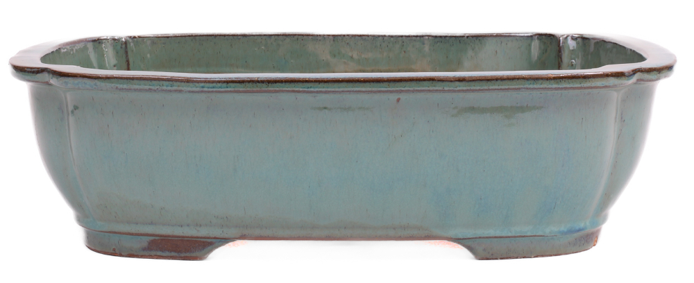 Bonsai - Schale eckig 38 x 30 x 10.5 cm grün 40148