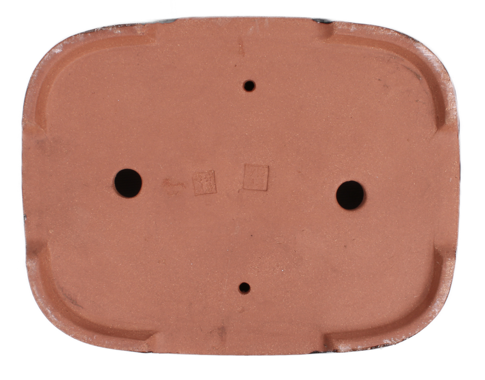 Bonsai - Schale  eckig 32 x 25 x 7.5 cm moosgrün frostfest 40168