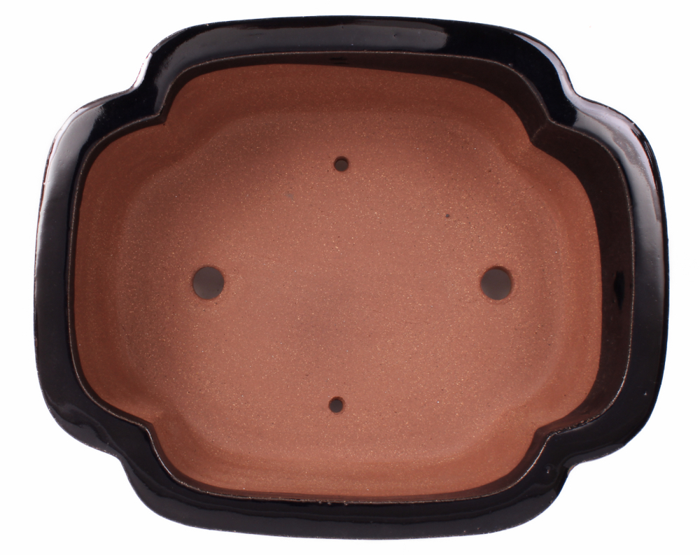 Bonsai - Schale  eckig  31 x 27 x 11 cm dunkelblau frostfest 40169