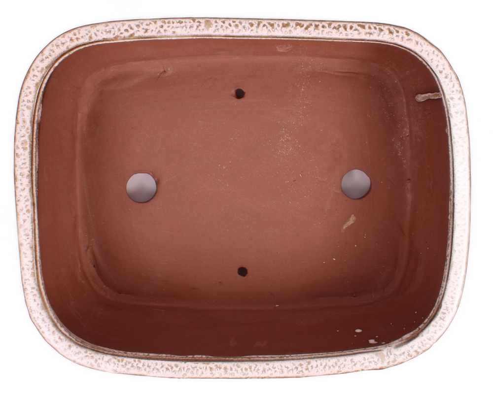 Preview: Bonsai - Schale eckig 31.5 x 25.5 x 11 cm beige / kupfer 40176