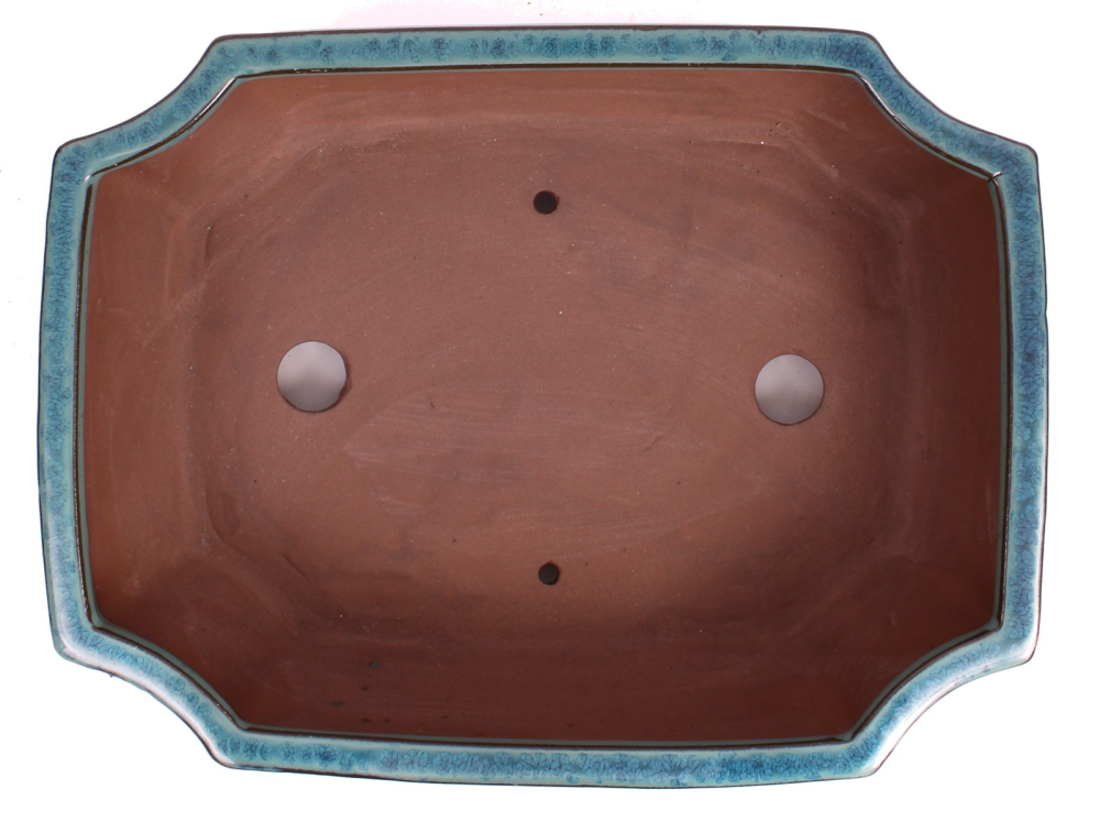 Preview: Bonsai - Schale eckig 32 x 24 x 9.5 cm grün 40179