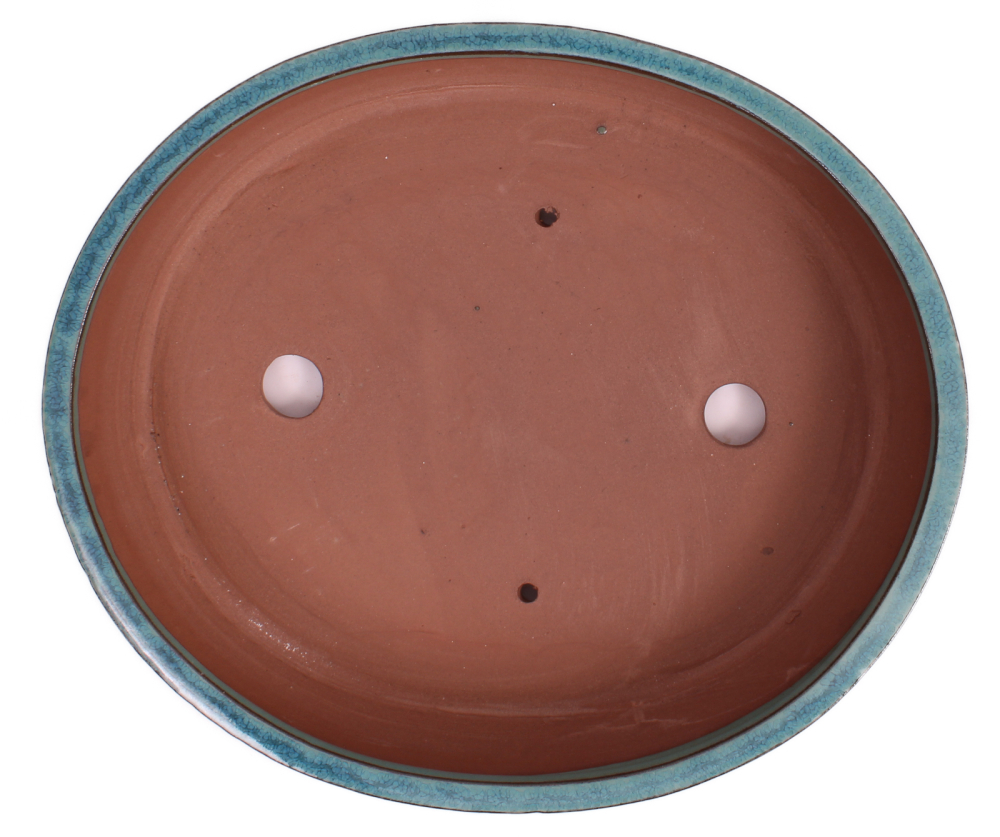 Preview: Bonsai - Schale oval 32 x 27.5 x 6.5 cm grün 40187