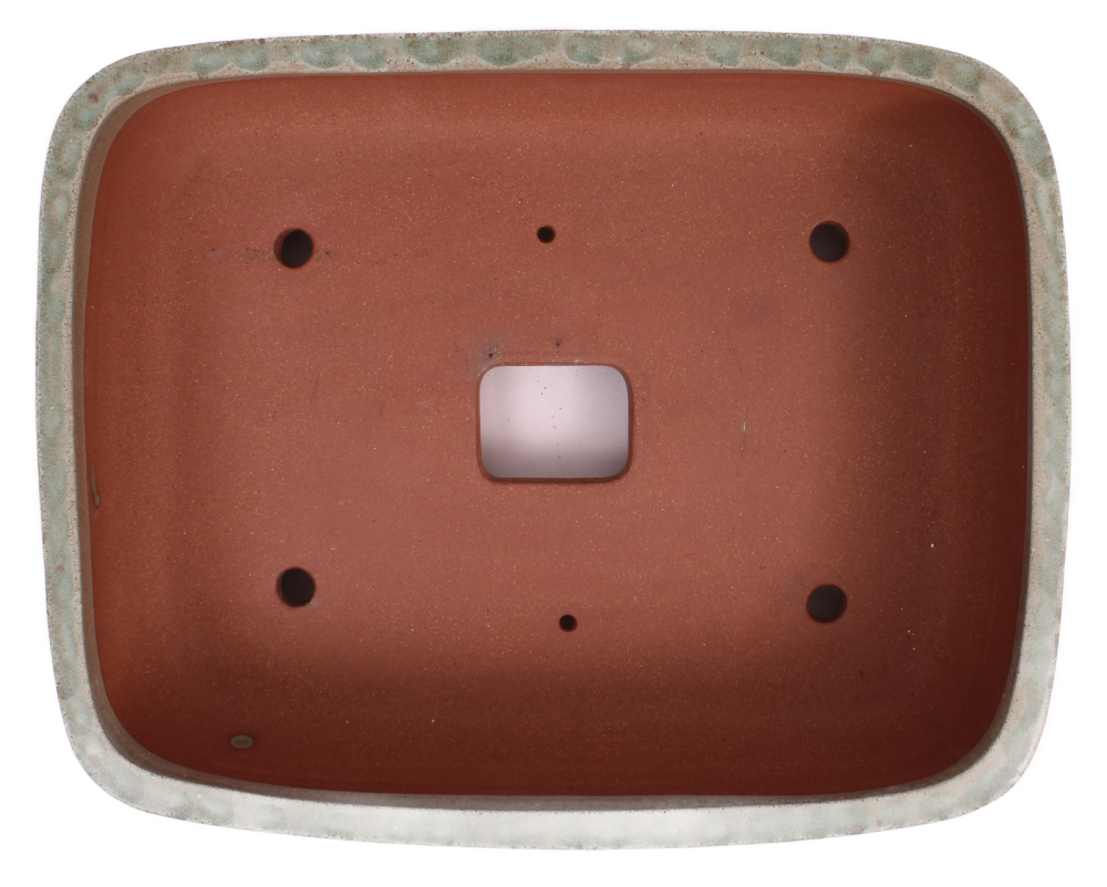 Bonsai - Schale eckig ca. 42.5 x 33.5 x 12.5 cm mattgrün frostfest  40217