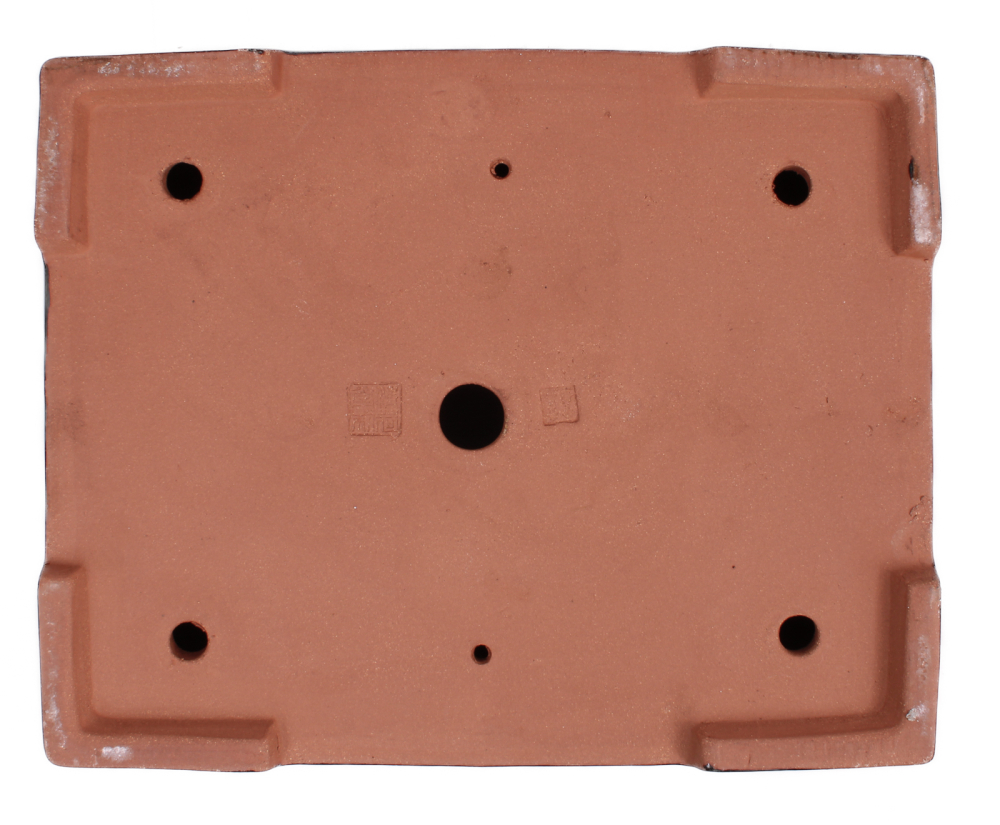 Preview: Bonsai - Schale  eckig 42.5 x 35 x 11 cm moosgrün frostfest 40218