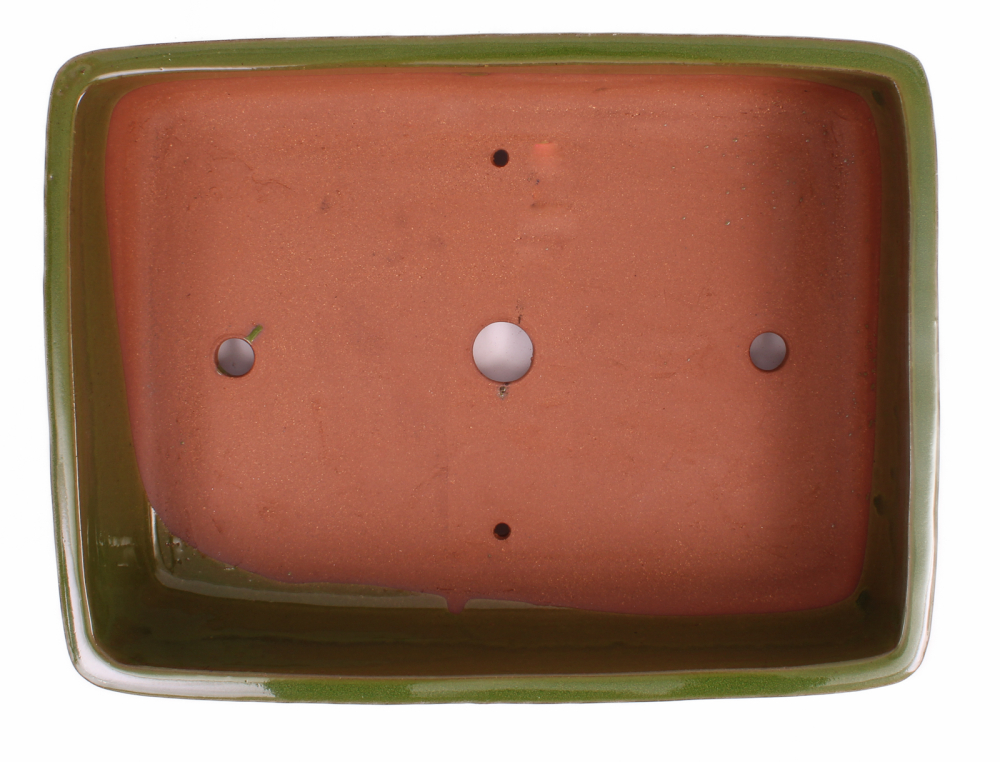 Preview: Bonsai - Schale eckig 36.5 x 27.5 x 9.5 cm grün 40230