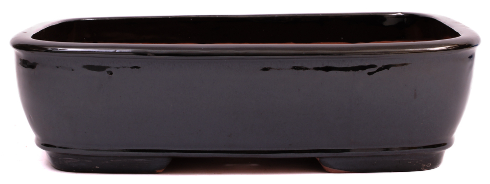 Bonsai - Schale eckig 37.5 x 29.5 x 10.5 cm schwarz 40234