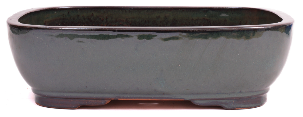 Bonsai - Schale  eckig 37 x 29 x 10.5 cm moosgrün 40238