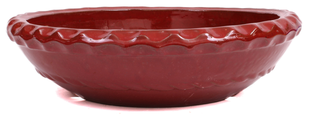 Bonsai - Schale rund 37 Ø x 10 cm braunrot  40244