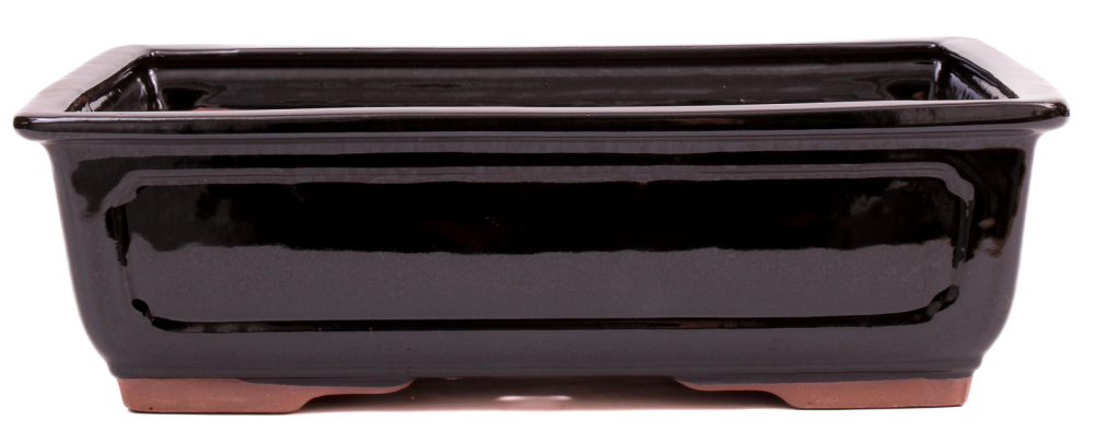 Bonsai - Schale eckig 33 x 25 x 10 cm schwarz 40251