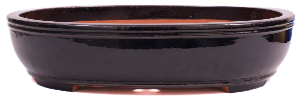 Bonsai - Schale oval 54 x 43.5 x 12.5 cm dunkelblau frostfest 40258