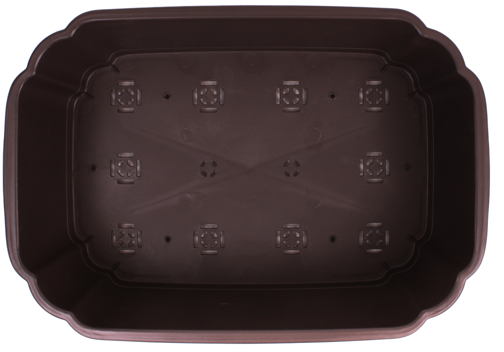 Preview: Bonsai - Schale eckig 50 x 34.5 x 14 cm Kunststoff sehr stabil 40277