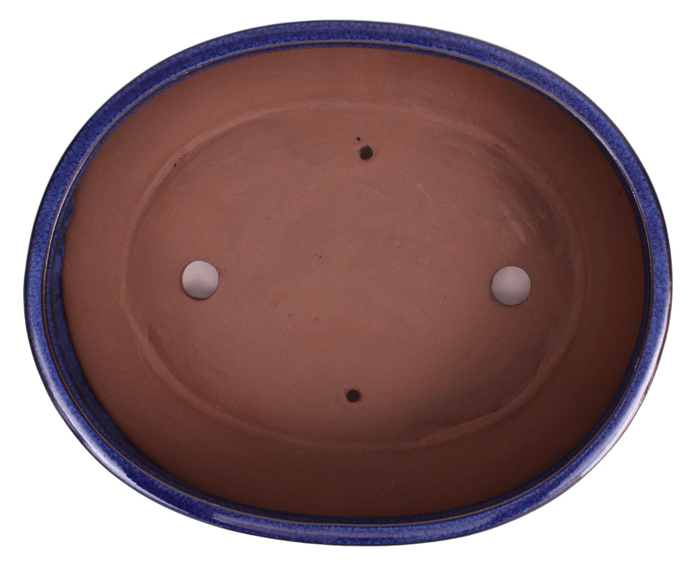 Bonsai - Schale oval 31 x 24 x 10.5 cm blau 40281