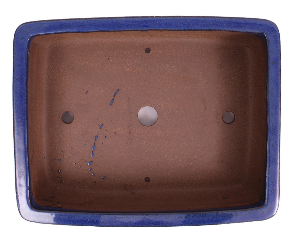 Preview: Bonsai - Schale  eckig  36 x 28.5 x 9.5 cm blau frostfest 40411