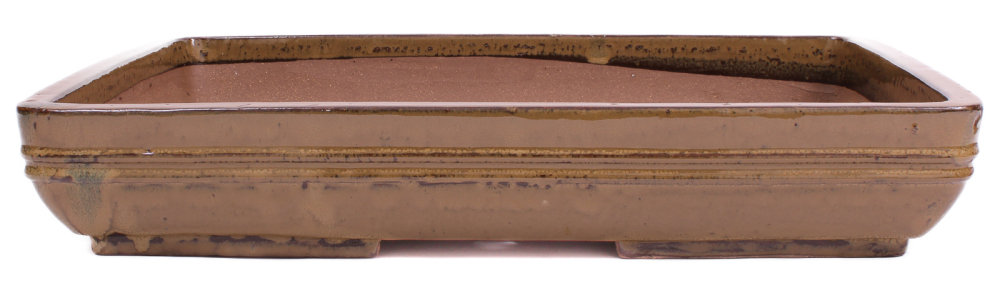 Preview: Bonsai - Schale  eckig  53 x 38 x 9.3 cm hellbraun frostfest 40413