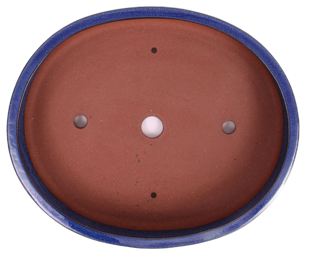 Preview: Bonsai - Schale oval 38 x 31.5 x 7.5 cm, blau 40429
