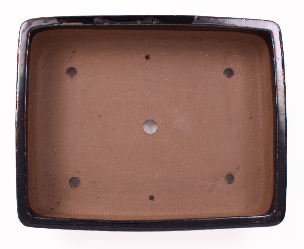 Preview: Bonsai - Schale eckig 44.5 x 35 x 10.5 cm, dunkelblau  frostfest 40432